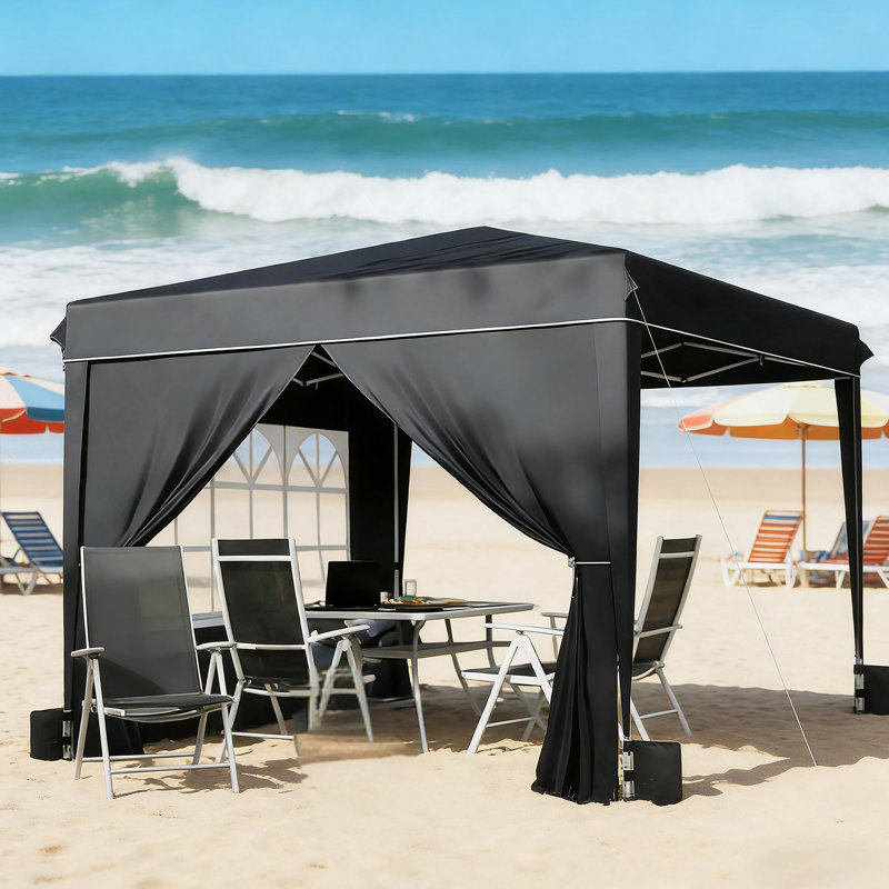 Abri escamotable 10X10, Black