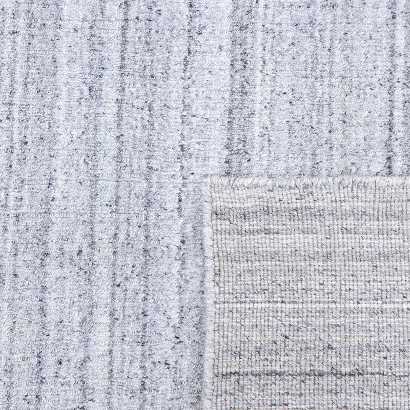 Chrisha Abstract Area Rug in Gray/White, Rectangle 5' x 8'