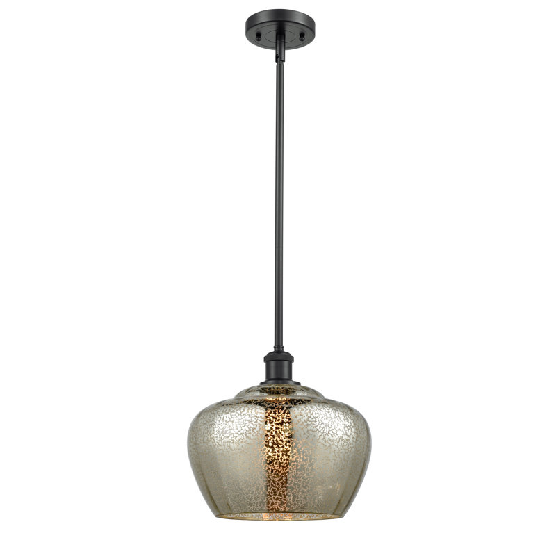 Caillo 1 - Light Single Pendant, Matte Black, No Bulb Included, Mercury