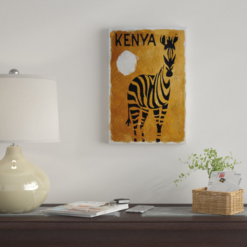 «Kenya», impression sur toile, H 12 po x l 8 po x P 0,75 po, Toile tendue, Pas de tapis