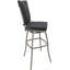 Tabouret d'extérieur en aluminium thermolaqué avec coussin Mastan-675097636-675097659