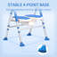 Chaise de douche pliable pour douche à l'intérieur, siège de douche portatif antidérapant pour personnes âgées et handicapées, bleu