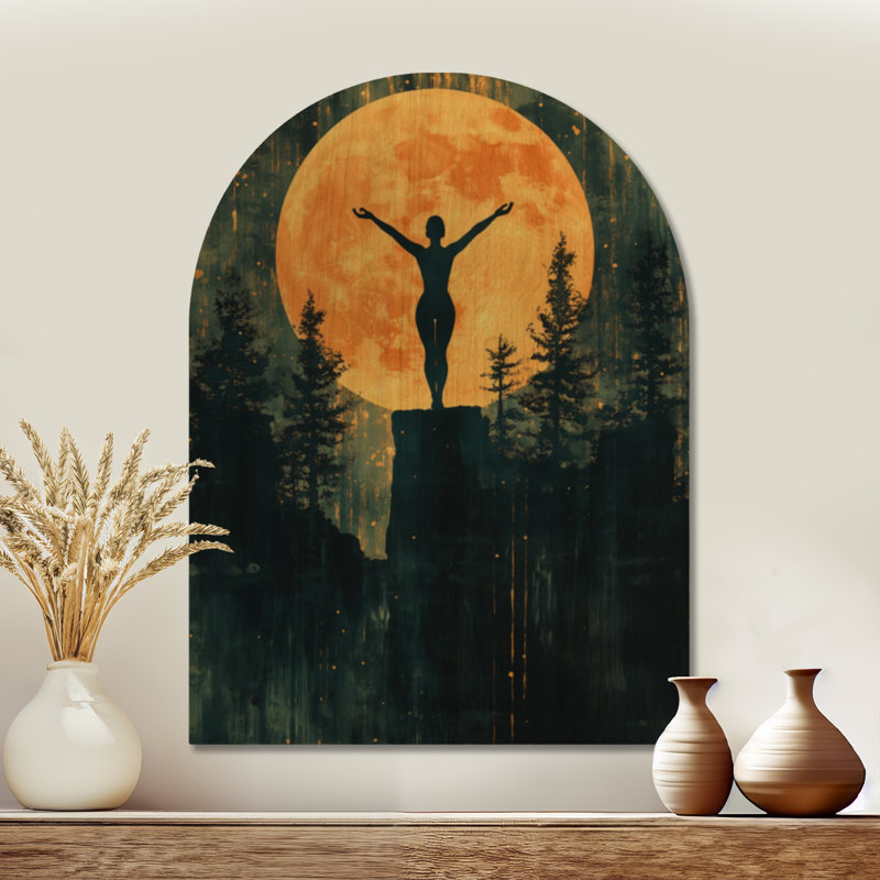 Art mural en bois zen matin, H 40 po x l 30 po, Arche