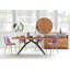 Noemi Teak Solid Wood Top Metal Base Dining Table-1529079980-1529079982