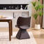 Chaise de salle à manger pivotante moderne avec dossier léger de luxe