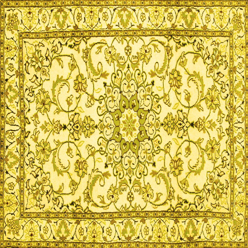 Matalynn Washable Oriental Indoor Rug, Square 7'