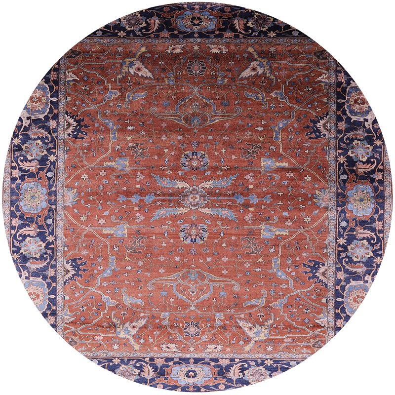 Oriental Indoor Rug, Round 4'