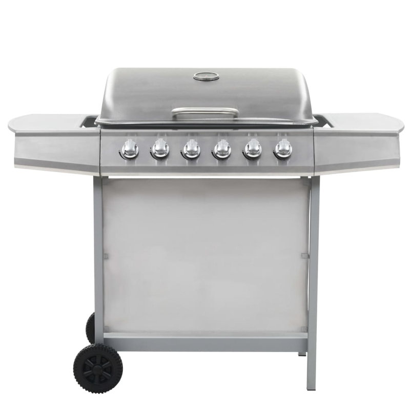 Symple Stuff 6 - Burner Portable Liquid Propane Gas Grill