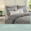 Ensemble de literie en jacquard de coton de qualité supérieure au design moderne gris pour la maison