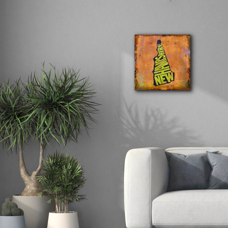 'New Hampshire' by Art Licensing Studio Canvas Wall Art, 18" H x 18" W x 0.75" D