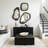 Teak Coffee Table, Square, Black
