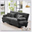 Canapé confortable à deux places pour le salon avec accoudoirs et coussins élégants, parfait pour la détente et un décor moderne.-1059589689-1071846428