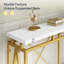 Canapé console 70,9 "à 2 niveaux avec rangement à DEL et lumière DEL