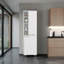 Garde-manger avec 2 portes, tablettes réglables, tablettes latérales, armoire de rangement compacte pour l'organisation de la cuisine, blanc