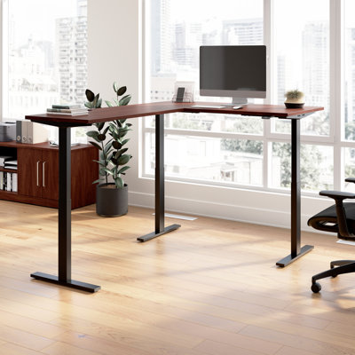 Bush Business Furniture Move 60 Series Height Adjustable L Shaped Standing Desk - Reversible