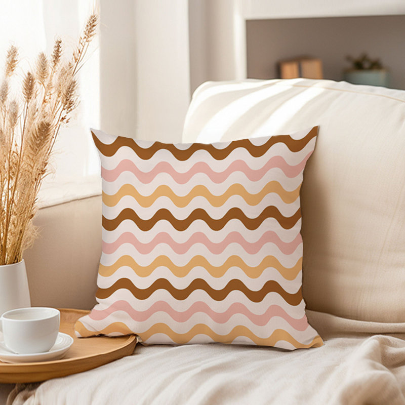 Abstract Retro 70s Hippie Chevron Pattern III Retro, 18"H x 18"W