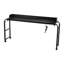 Table de lit ajustable avec prises de courant - Bureau mobile à roulettes pour ordinateur portable à usage domestique et hospitalier, noir