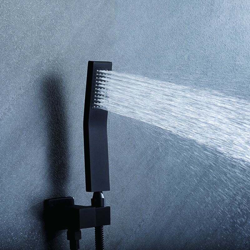 Système de douche complet, Noir mat