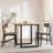Dining Table O-Frame Solid Wood Pine And Steel-684828728