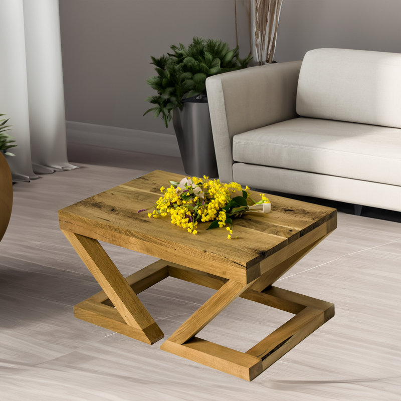 Table basse en bois massif