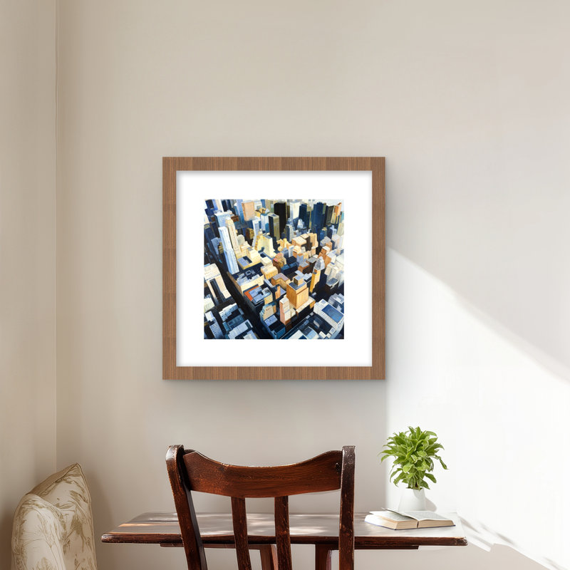 Manhattan View - Empire State Building Framed Print Decor