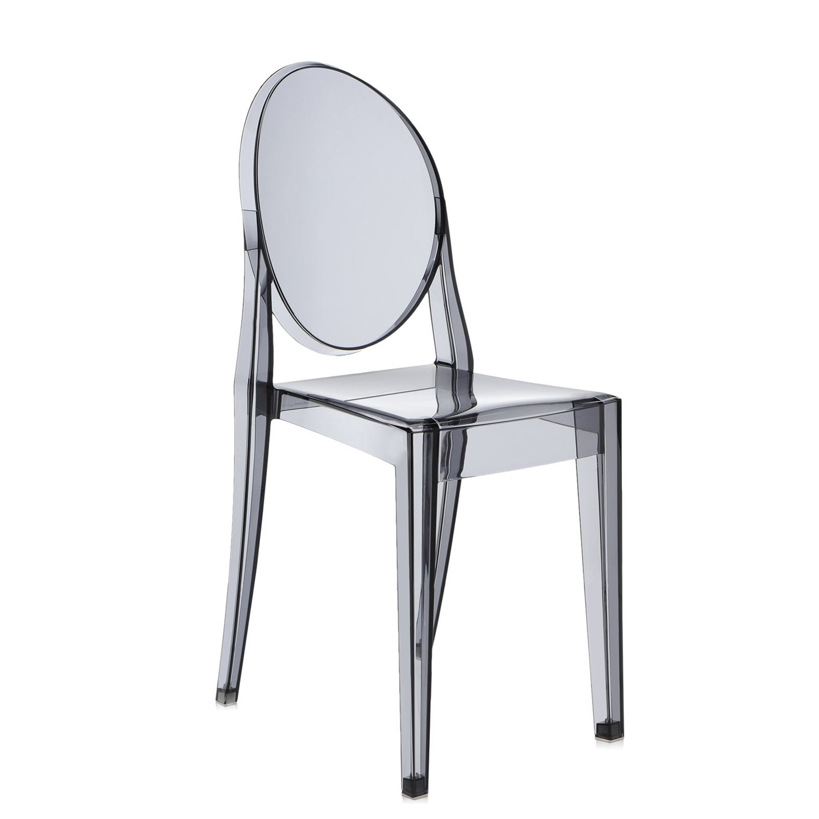 Victoria Ghost Chair, Transparent Smoke Gray