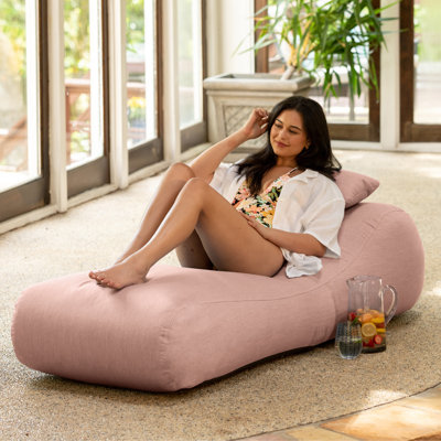 Gemma Arlo Outdoor Bean Bag Sun Lounger with Pillow by Arlmont & Co.