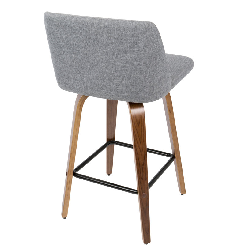 Tabouret de comptoir contemporain, Gris clair