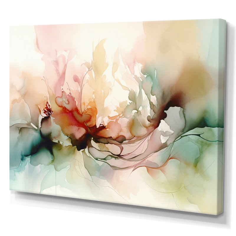 Impressions florales délicates I - Impressions encadrées florales, H 12 po x l 20 po x P 1 po, Toile tendue