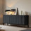 Console de style chinois en bois massif noir