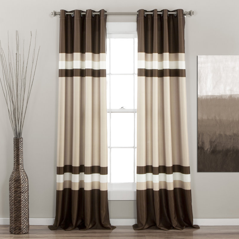 Room Darkening Curtain Pair, Chocolate