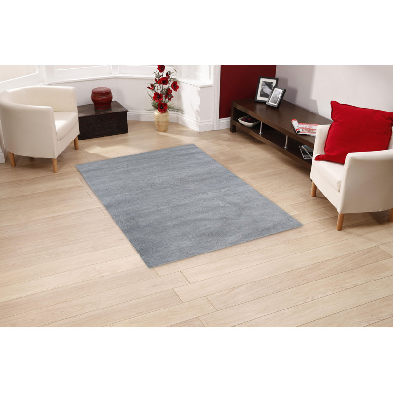 Elegant Grey Carpet, 6.6 x 9.5 Feet | 100% Polyester, 2600 g/m² | Machine Woven with 102,400 Thread Points | Pile Height: 1.2 Inches | Washable by Machine at 86 °F | Perfect for Living Rooms & Bedrooms