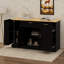 Buffet de rangement multifonctionnel, îlot de cuisine moderne avec table de salle à manger extensible, tablettes réglables, support coulissant à 3 niveaux, tiroir-1262916726