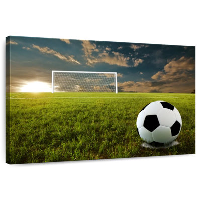 Football Sirci au coucher du soleil