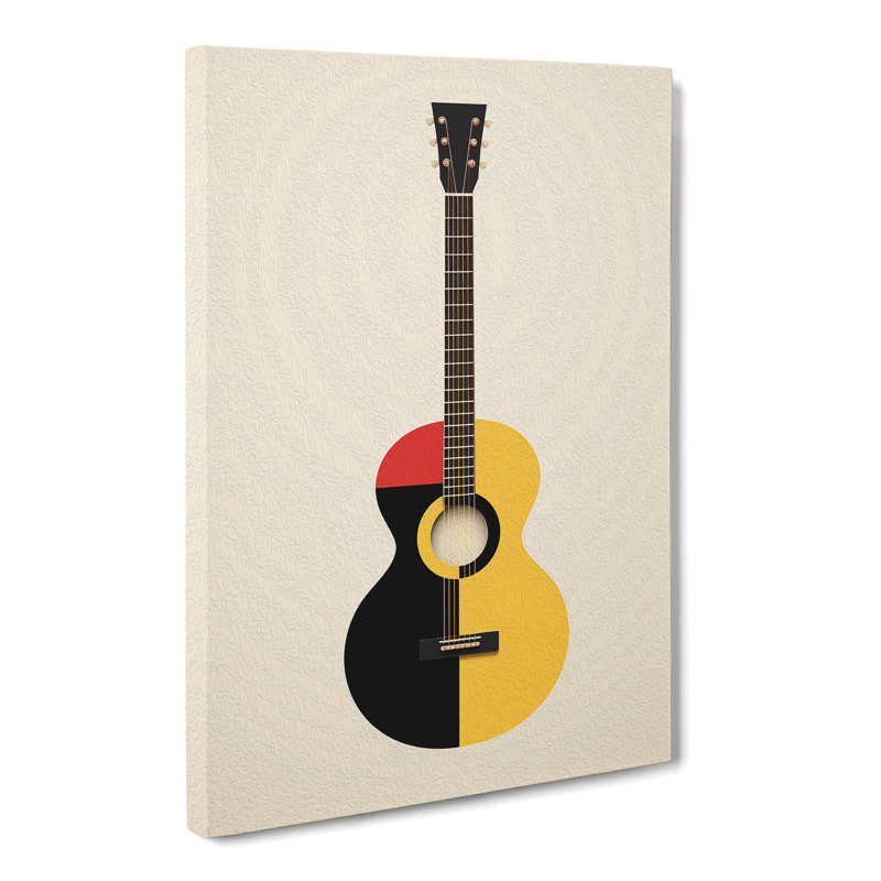 Guitar Minimalism - Print, 50cm H x 35cm W x 3cm D