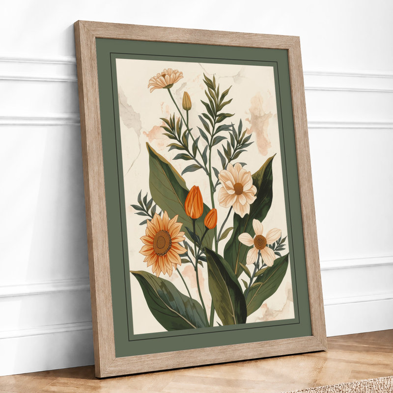 Flowering Study Botanical - Print, Oak, A3 - 42.0 x 29.7 cm