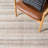 Ardme Hand Tufted Wool/Cotton Striped Rug in Ivory/Light Brown-1107342520