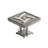 Gray Modern Multi-functional Fully Automatic Foldable Mahjong, Dining & Poker Combo Table with Casters-130176400