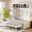 Grand lit - Maximisez l'utilisation de l'espace. Multifonctionnel et fonctionnel. Fabriqué en contreplaqué. Rangement inclus. Facile à utiliser. Assemblage requis. Aucun matelas inclus-18437884-18437887