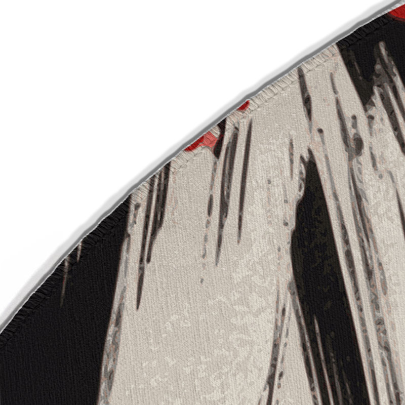 Scarlet Branches Indoor And Outdoor Area Rug, Round 5'