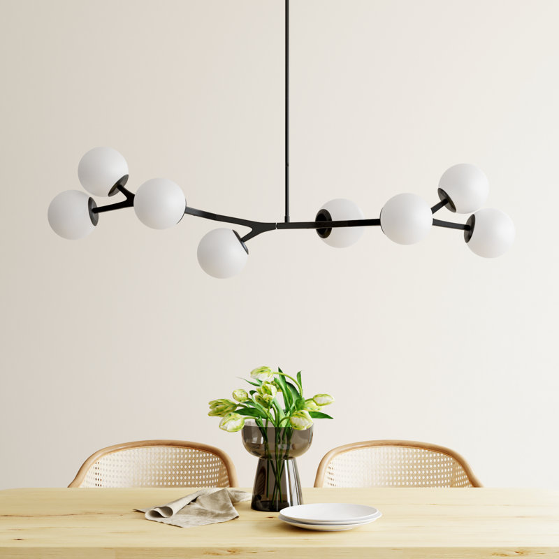 Amarula 8-Light Chandelier, Black