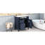 Meuble-lavabo 30 po avec lavabo, armoire bleue moderne 2 tiroirs et lavabo de rangement bénéfique pour le roman-121054793