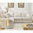 Modular Sectional Sofa Set,Convertible L Shaped Couch ,5 Seat,Reversible Sectional Sofa Couch,Upholstered,Corner Sofa,Rolled Arms,Soft Linen Fabric-1286561759