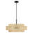 Roelke 5 - Light Iron Dimmable Drum Chandelier