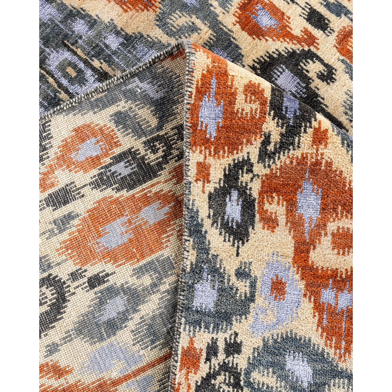 Overdyed One-of-a-Kind 9' 0" X 11' 7" Hand Knotted Area Rug