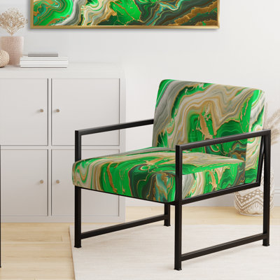 Chaise avec accoudoirs rembourrée Frode