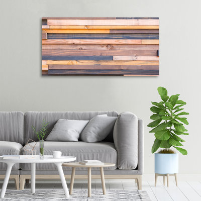Wooden Wall - Wrapped Canvas Print