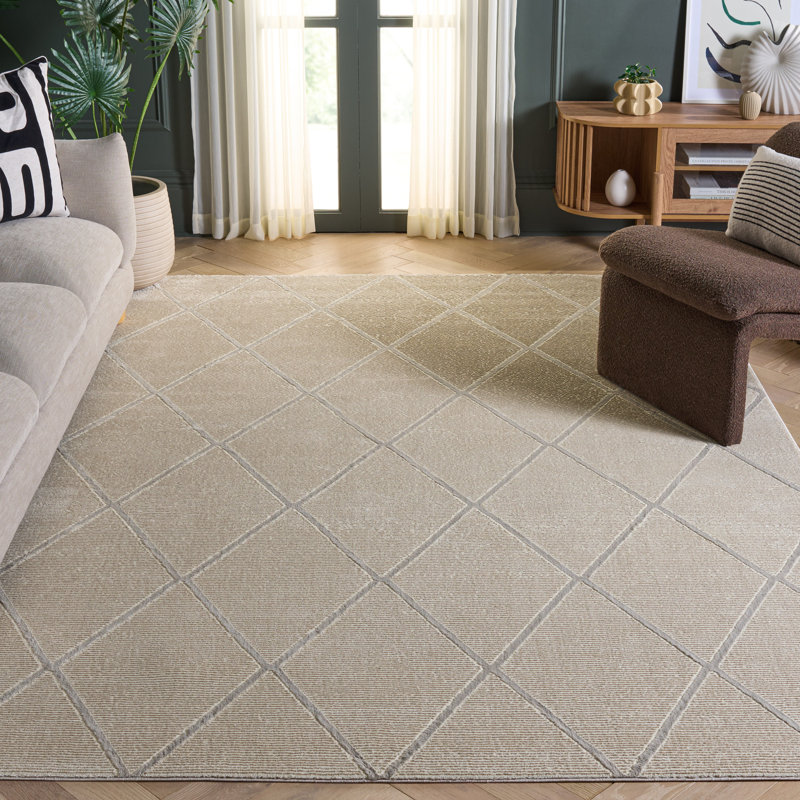 Jadayah Performance Geometric Rug, Rectangle 8' x 10'