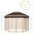 Pop Up Gazebo, Hexagonal Canopy Shelter With 6 Zippered Mesh Netting, Event Tent With Strong Steel Frame For Patio, Backyard, Garden, Wedding, Party (Canopy)