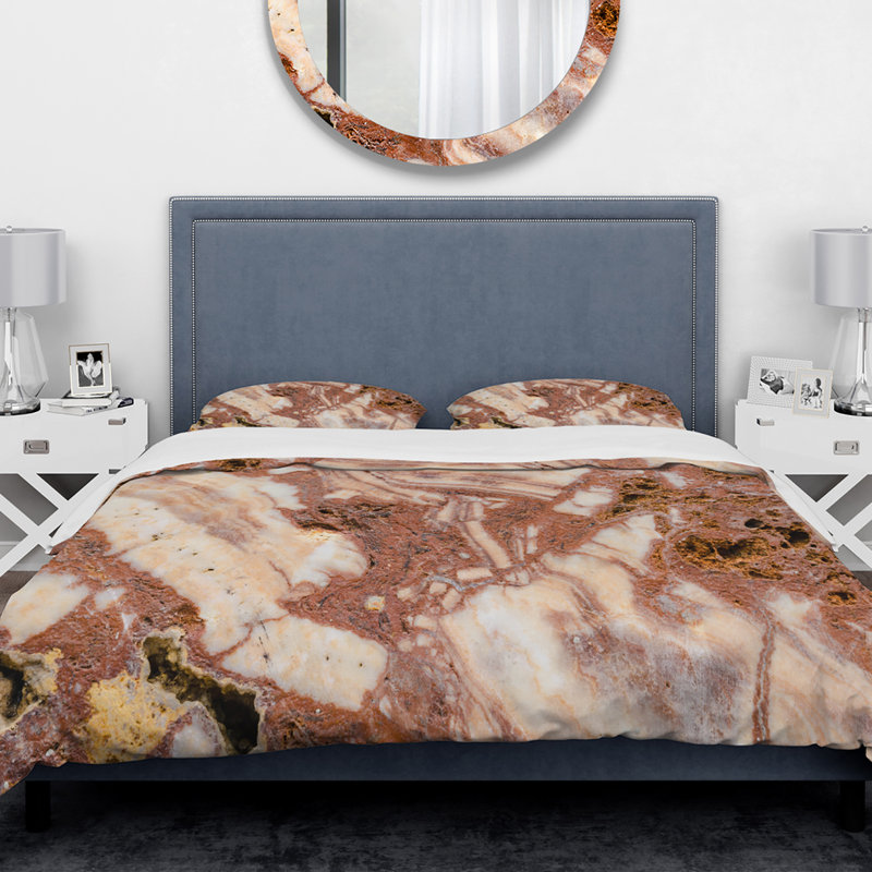 Modern & Contemporary Abstract Duvet Cover, King Duvet Cover + 2 Shams